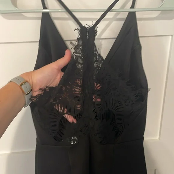 Astr Black Lace Midi Bodycon - Picture 7 of 8